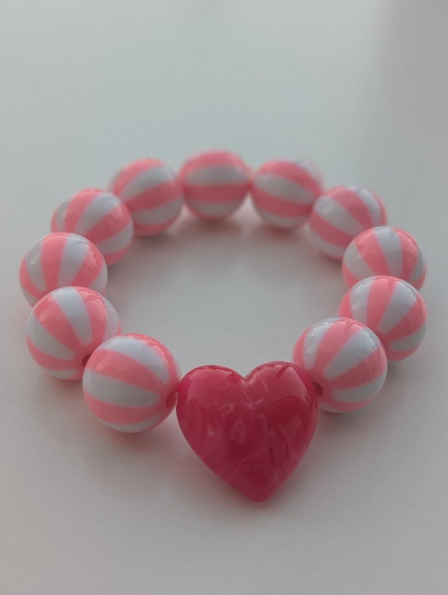 Détail des perles — coloris Bonbon