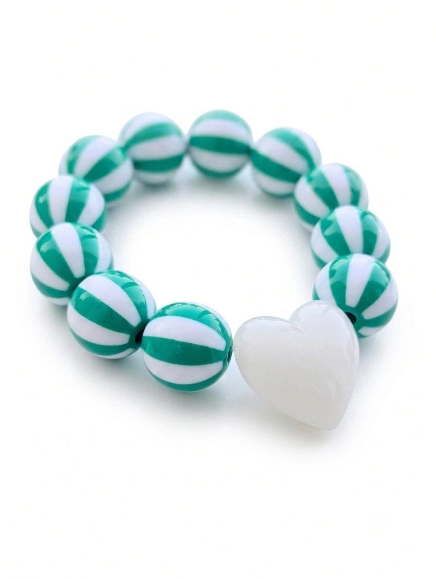 Détail des perles — coloris Menthe