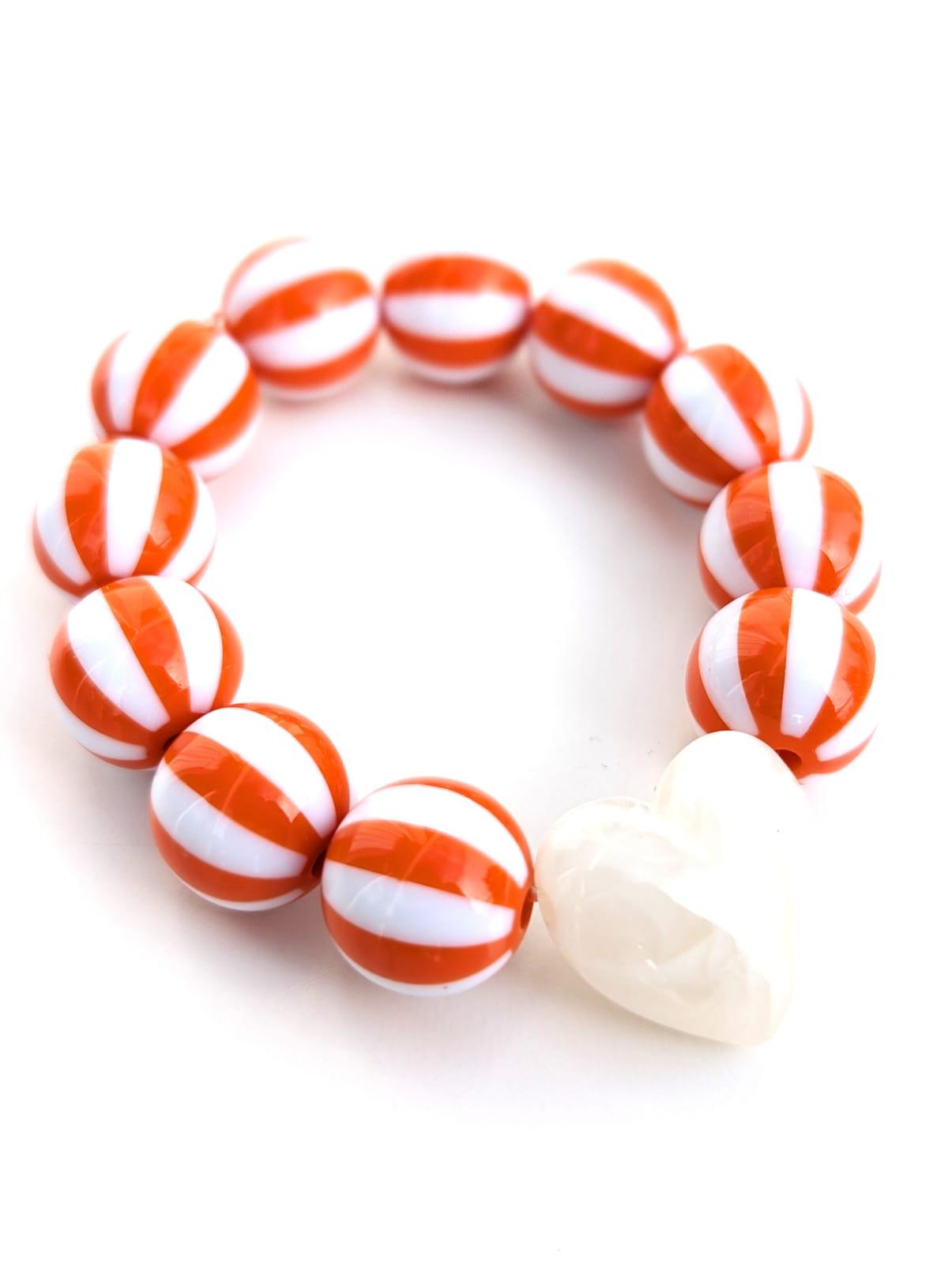 Détail des perles — coloris Corail