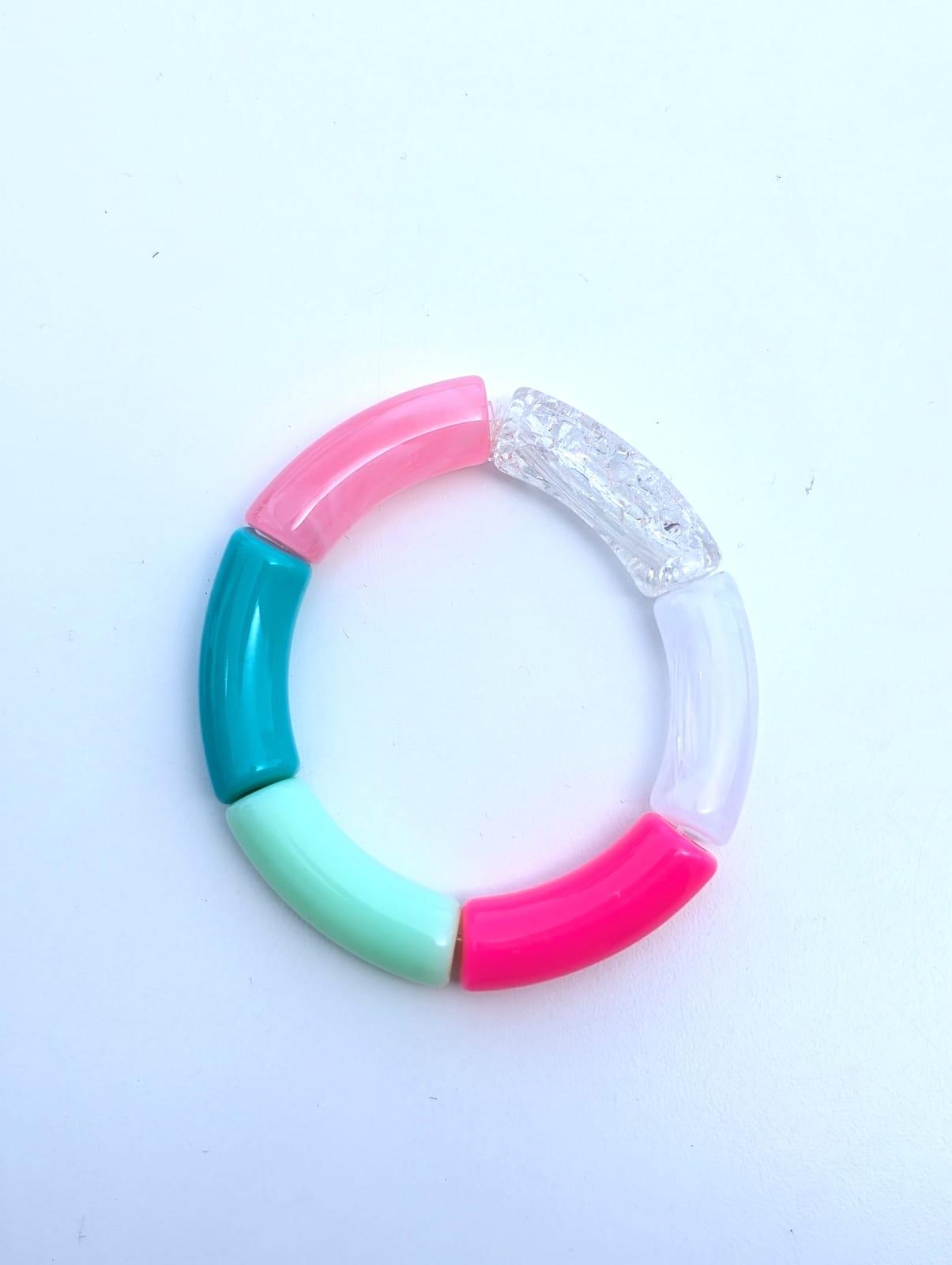 Bracelet Les grands tubes — coloris Arc-en-ciel