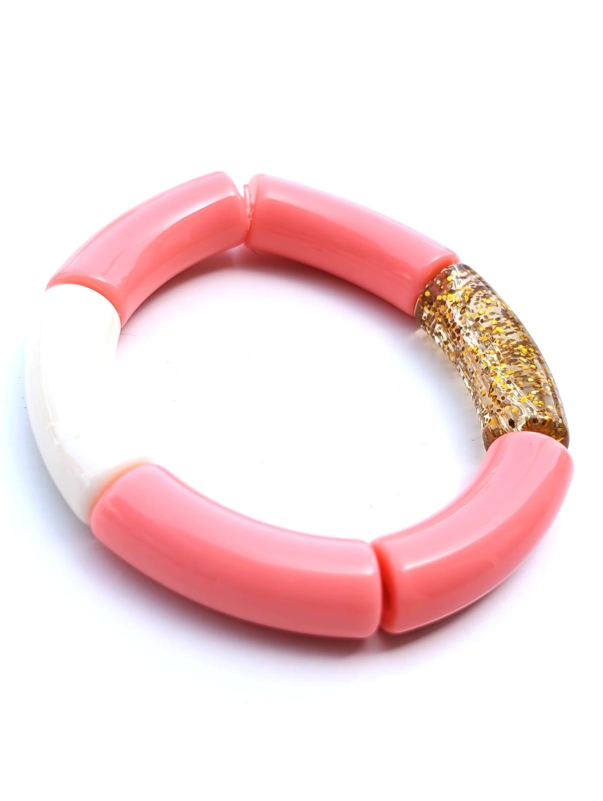 Détail des perles — coloris Rose Doré